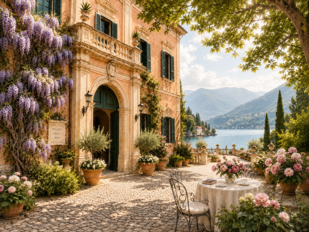 Palazzo della Riva on the lake, the setting for Summer At The Palazzo
