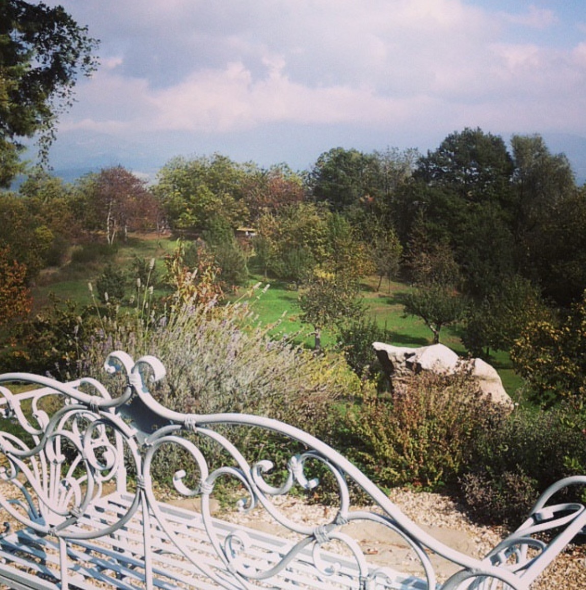 Susie Sharp's writing spot in Tuscany, the inspiration behind the Echoes of the Lake series