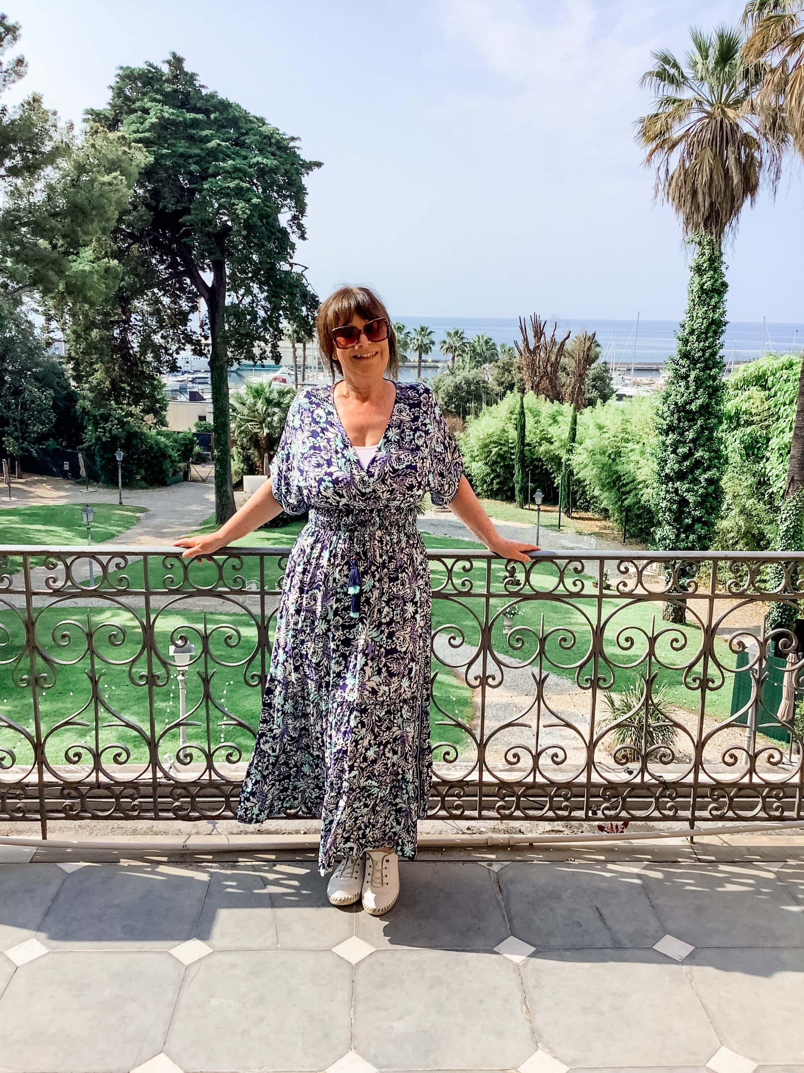 Susie Sharp at Villa Nobel, San Remo, Italy